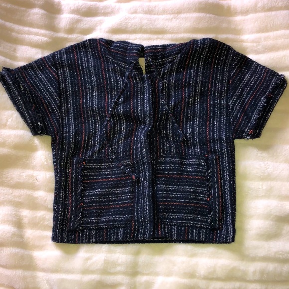 Rachel Roy hooded short sleeve button up baja style pull over - Picture 1 of 6